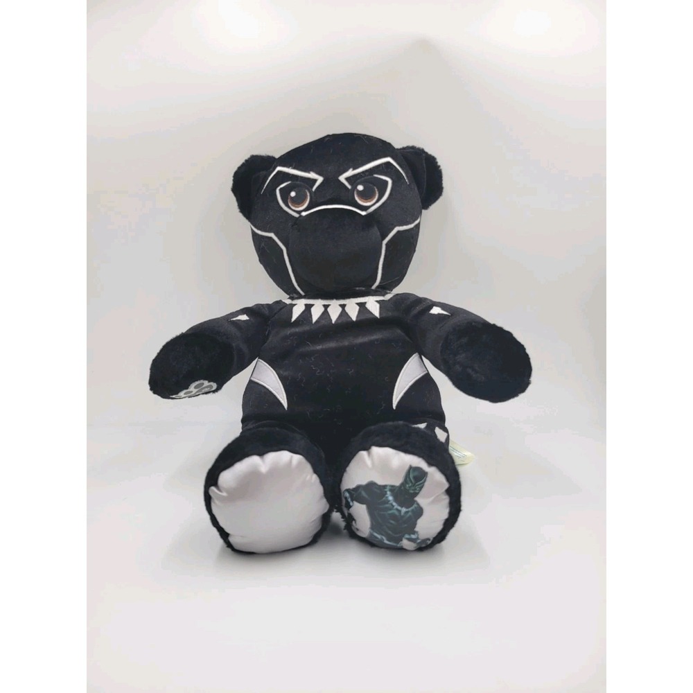 Buildā A Bear Workshop Marvel Avengers Black Panther Plush T'Challa BAB 16"